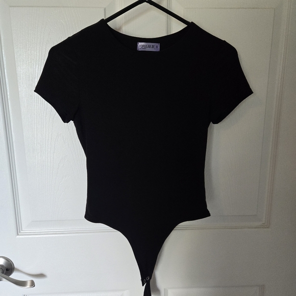 Black shirt bodysuit - Picture 2 of 4